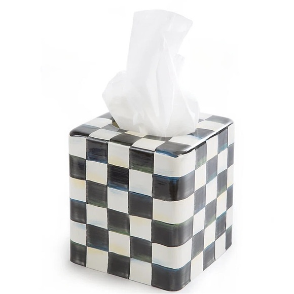 Mackenzie-Child’s Courtly Check Boutique Tissue Box Cover